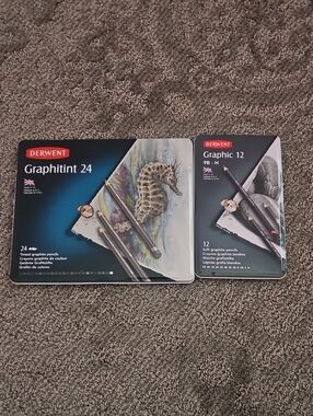 Derwent Graphitint Pencil Set - Set of 24 & A Set Of 12 9B-H